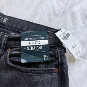 Abercrombie & Fitch Men’s Black Straight Leg Jeans